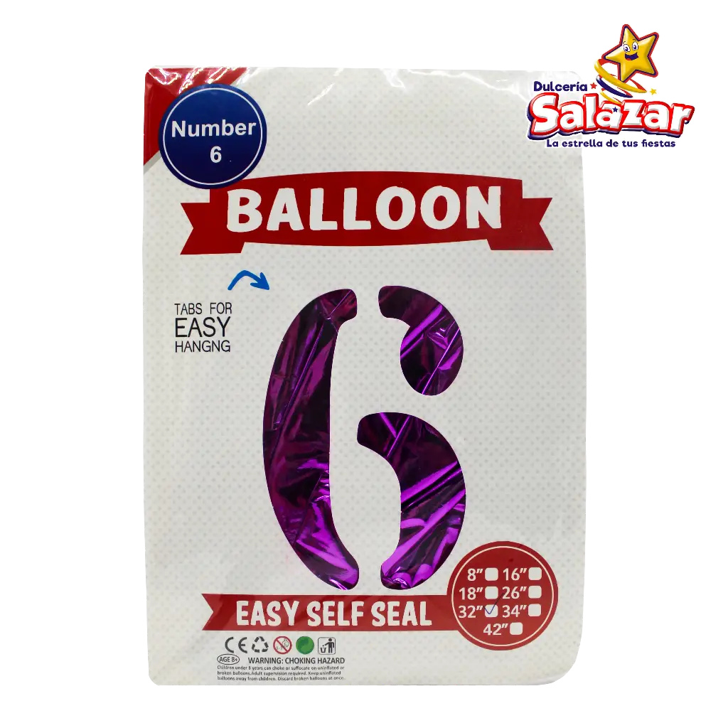 GLOBO #6 METALICO FIUSHA 32 FANTASIA 20 -B.1PZA-"C/1/1" 