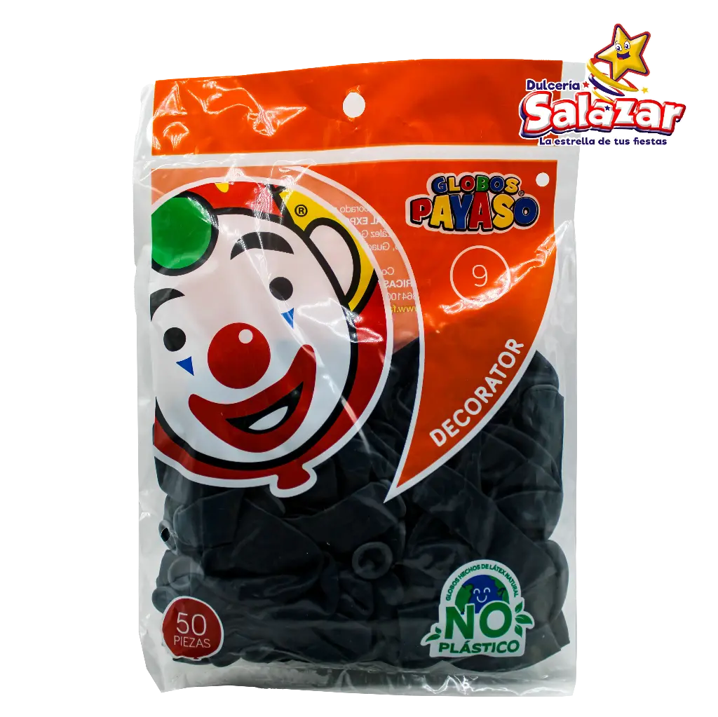 GLOBO #9  DEC. AQUAMARINA PAYASO -B50 P- "C/100/50"