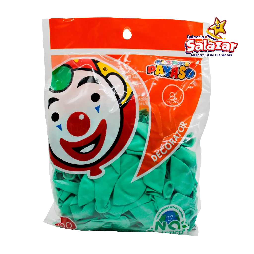 GLOBO #9 VERDE MENTA DECORADOR -B.100P- "C/50/100"