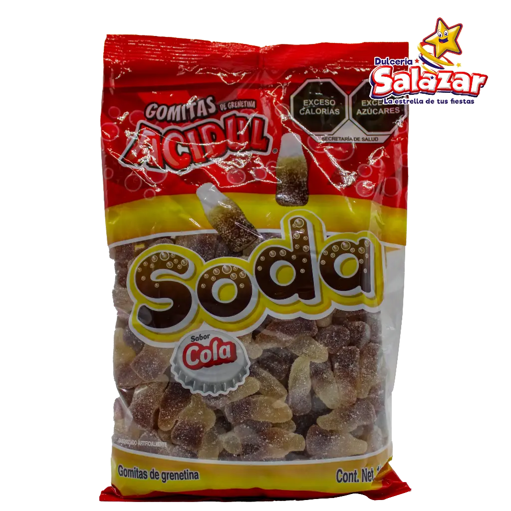 GOMA ACIDUL SODA SABOR COLA -B.1KG- "C/10/1"