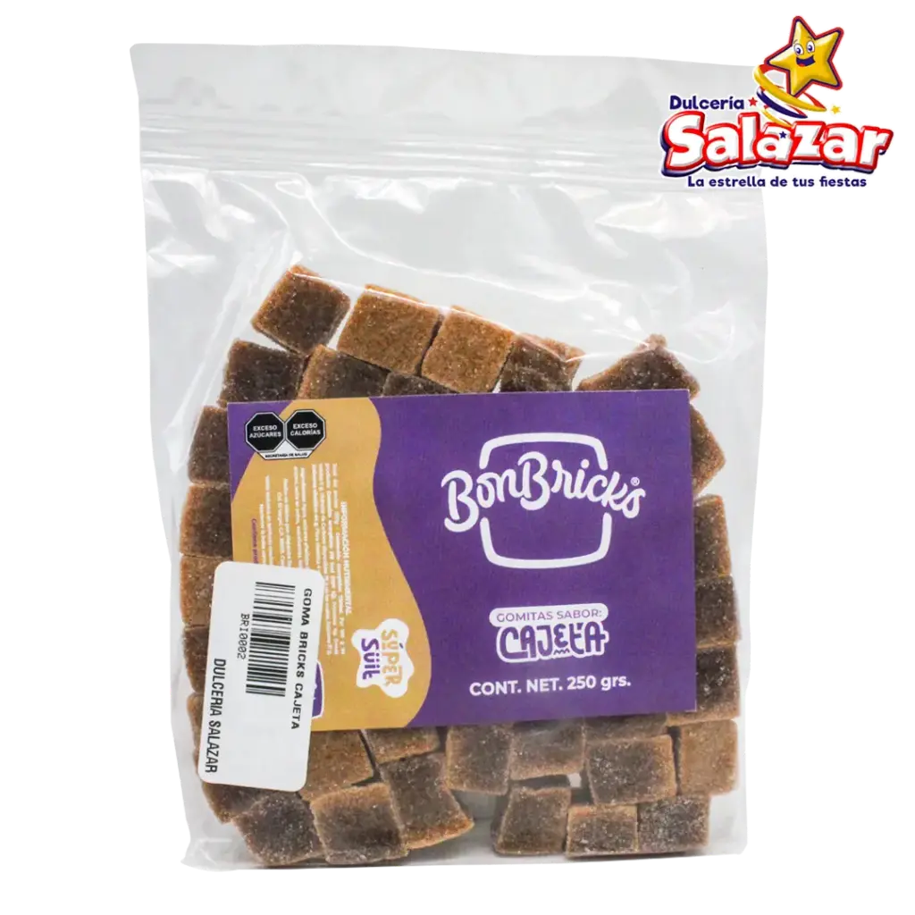 [BRI0002] GOMA BON BRICKS CAJETA -B.250G.- "C/10/1"