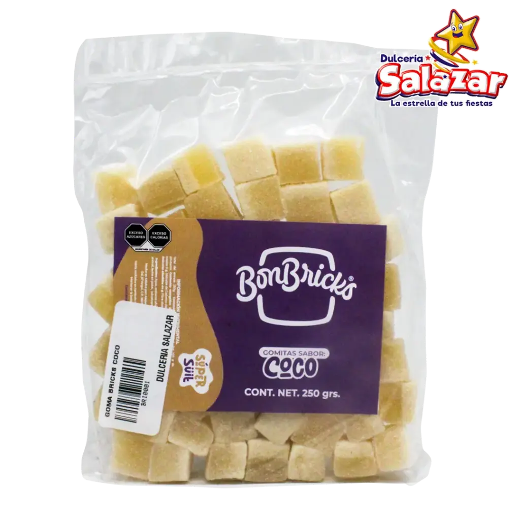 [BRI0001] GOMA BON BRICKS COCO -B.250G- "C/10/1"