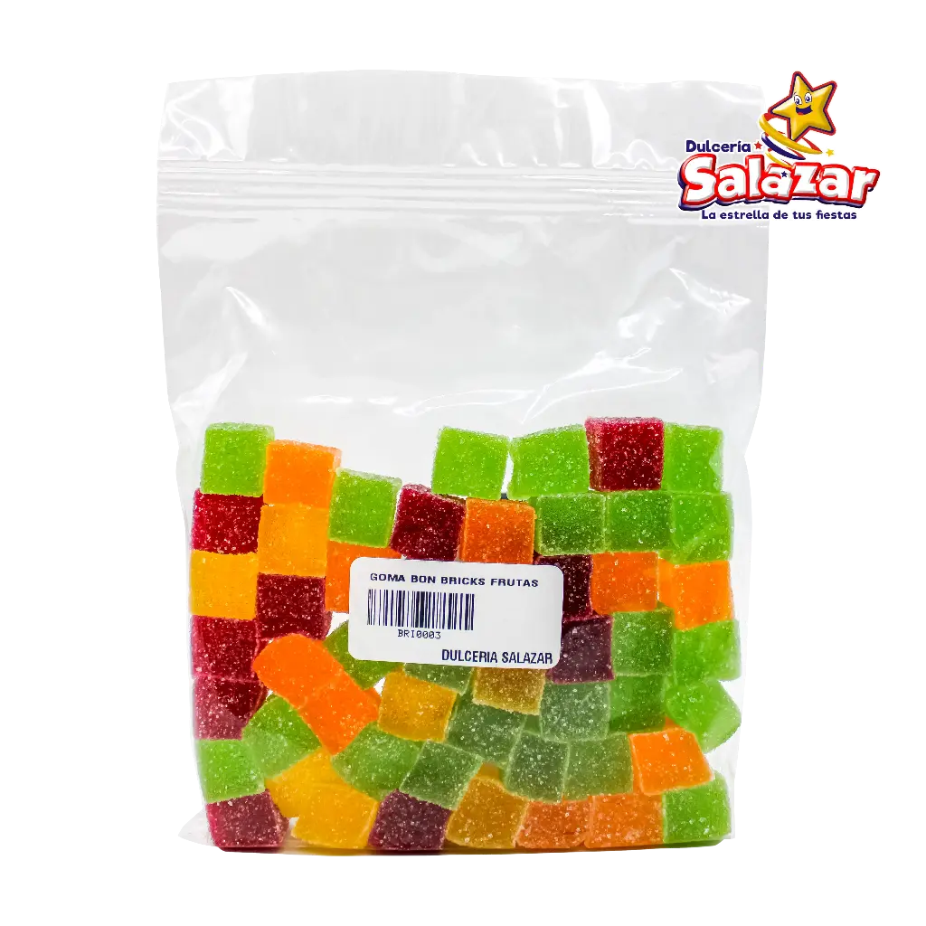 GOMA BON BRICKS FRUTAS -B.250G- "C/10/1"