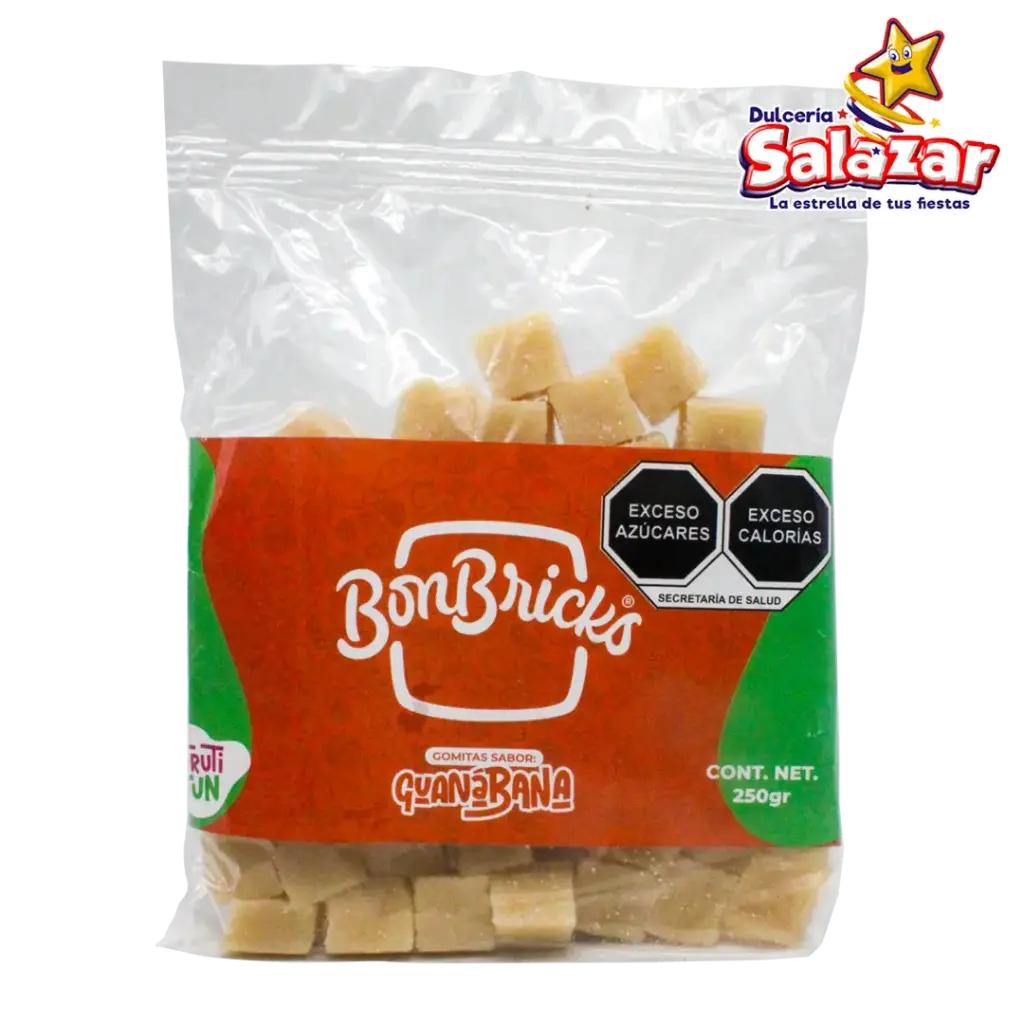 GOMA BON BRICKS GUANABANA -B.250G- "C/10/1"