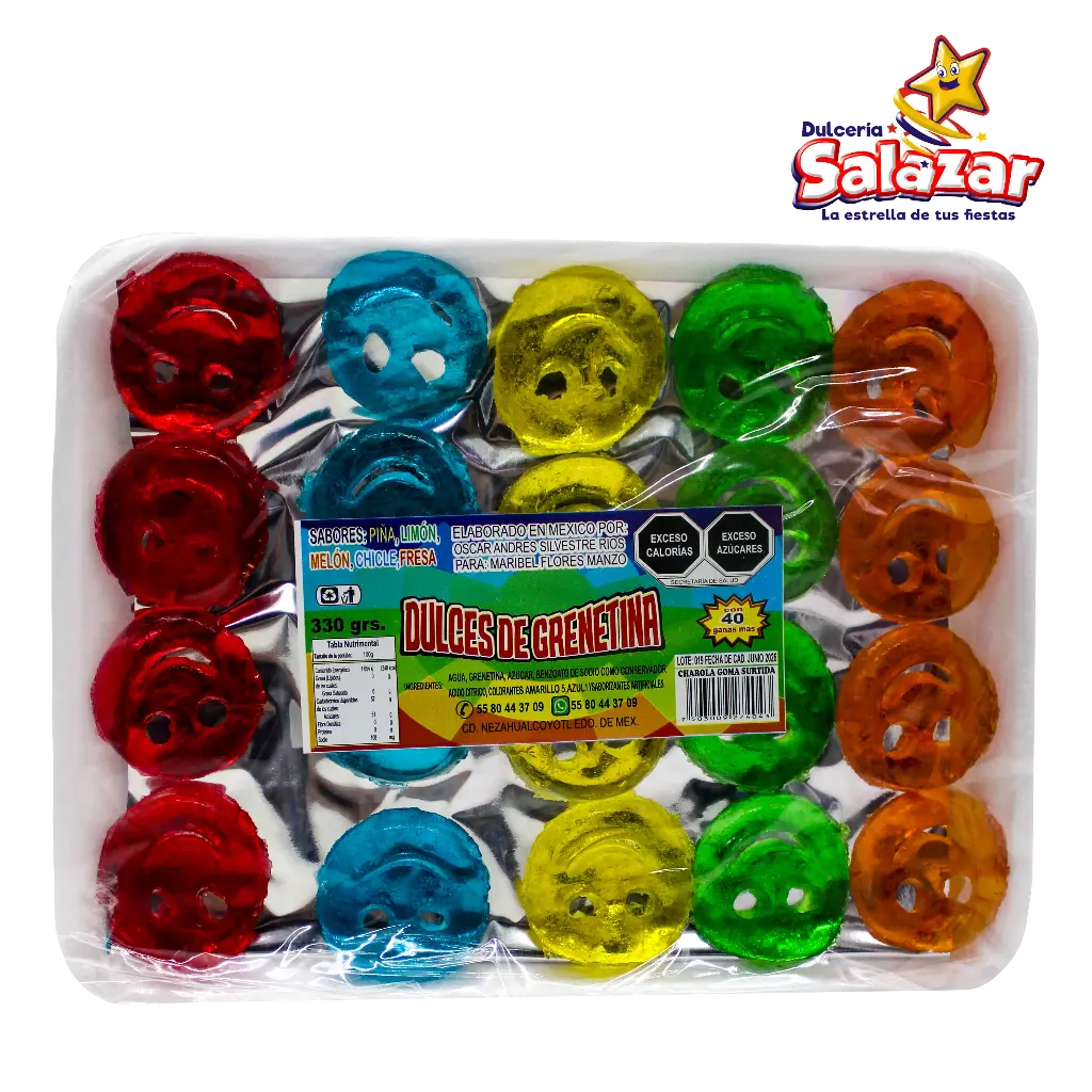 GOMA CHAROLA SURTIDA GRIS-SAM CRISTINA -D.330G- "C/30/40"