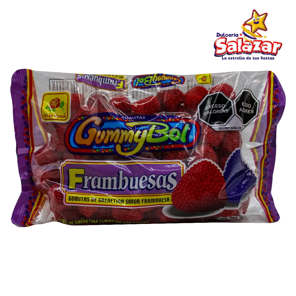 [ROS0121] GOMA FRAMBUESA ROJA DLR -B.500GR- "C/16/55"