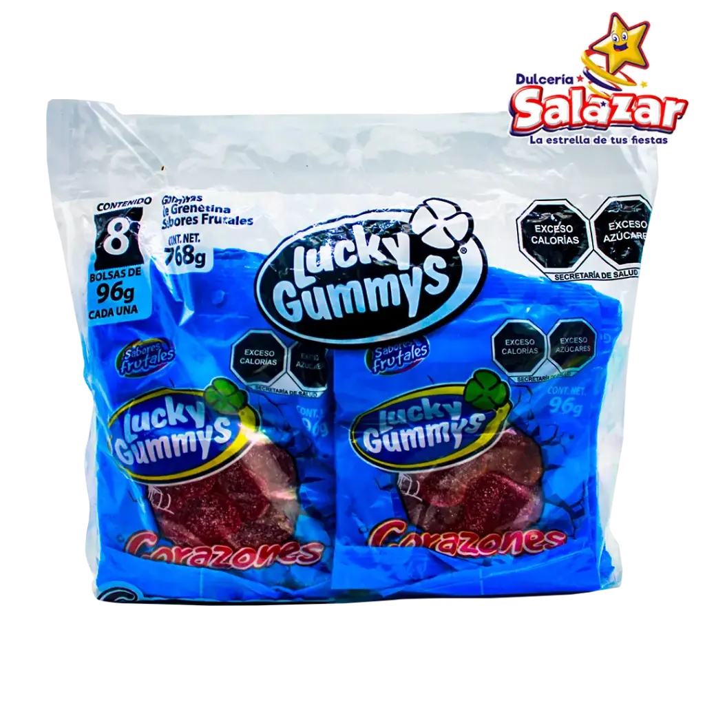 [CHE0026] GOMA LUCKY CORAZONES 96GR -B.768G- "C/12/8"