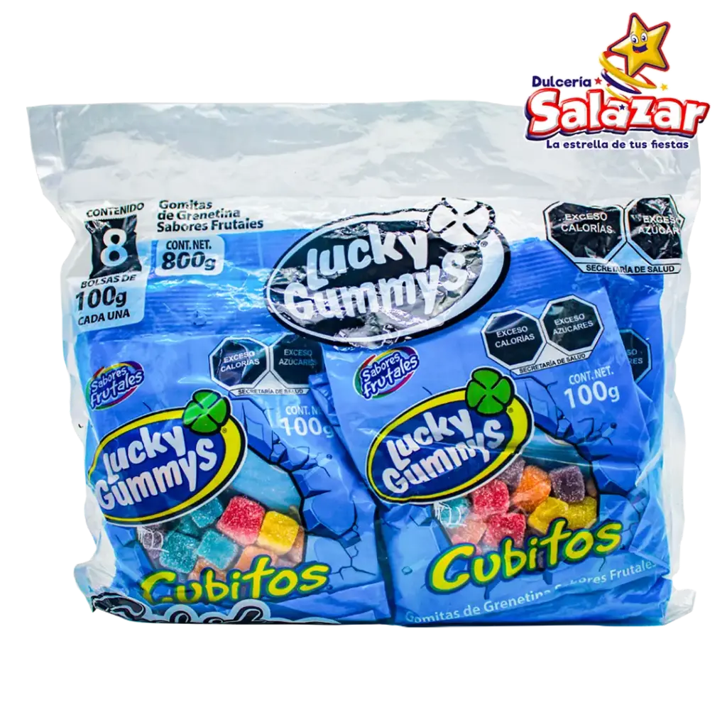 GOMA LUCKY CUBITOS 100GR -B.800G- "C/12/8"