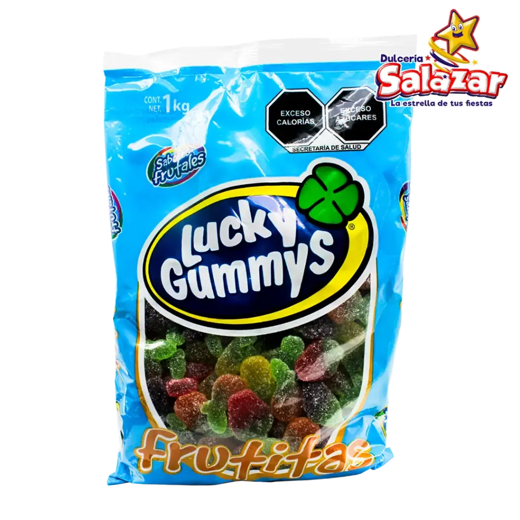 [CHE0003] GOMA LUCKY FRUTITAS AZUCAR -B.1KG- "C/8/1"