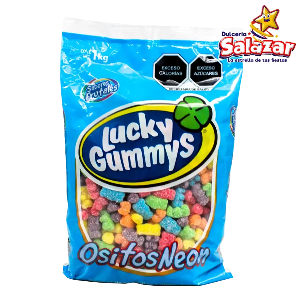GOMA LUCKY OSITOS NEON -B.-1KG.- "C/8/1"