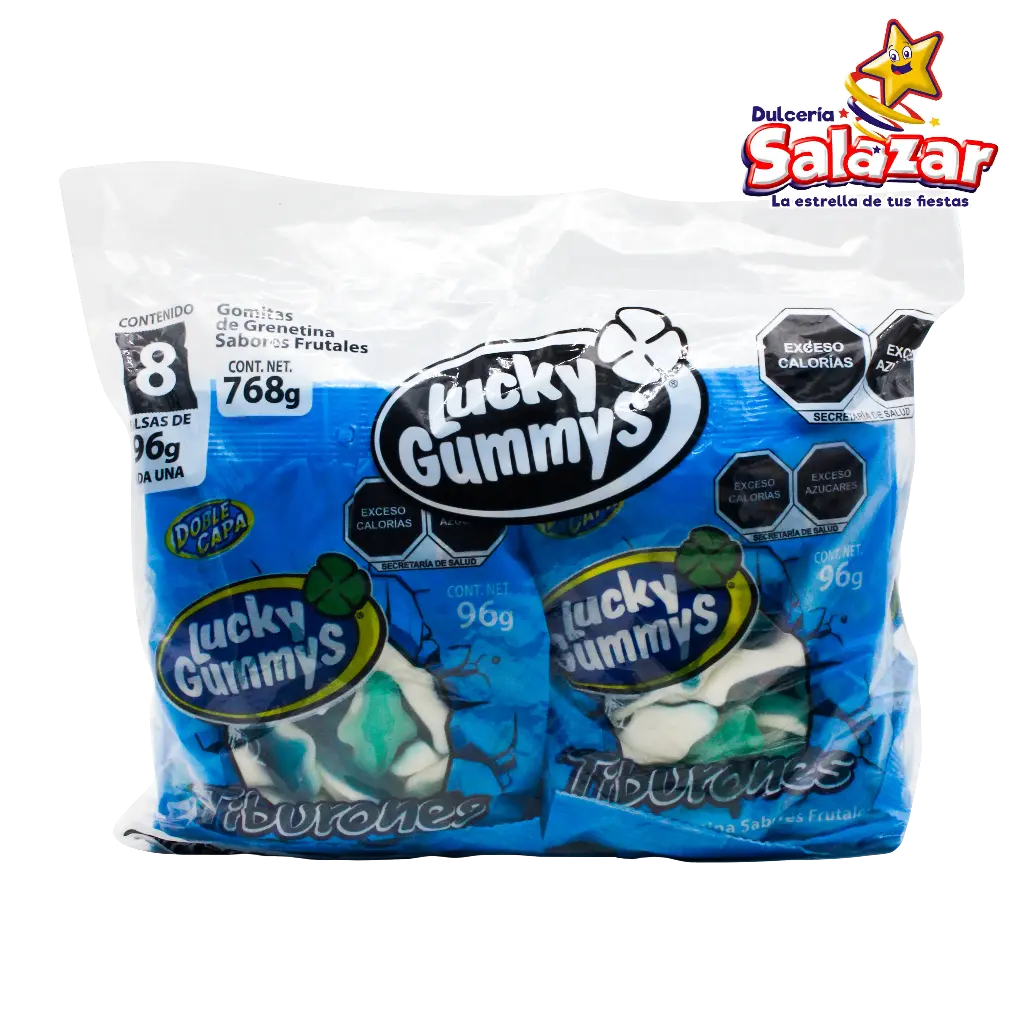 GOMA LUCKY TIBURONES 96G -B.768G.-"C/12/8"