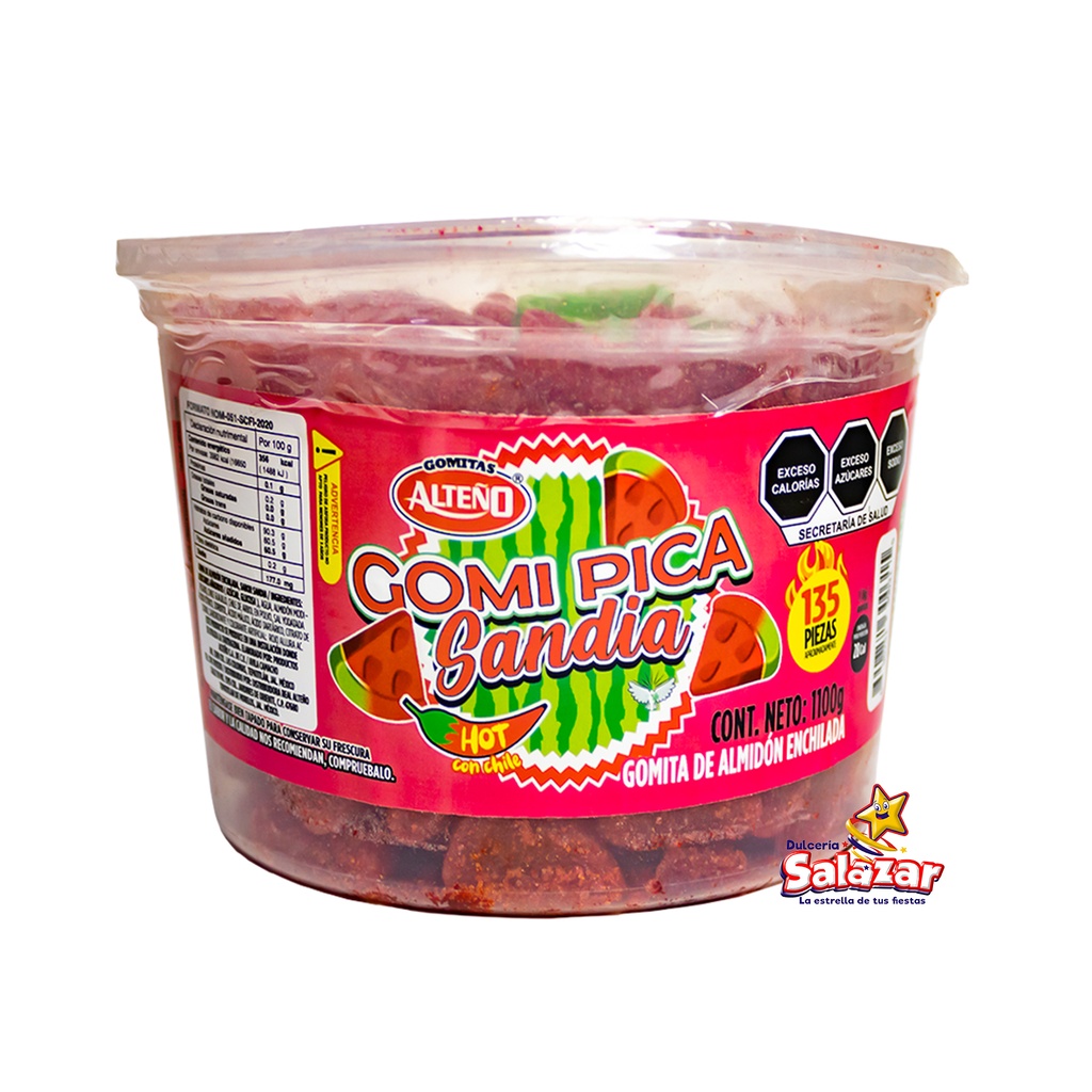[ALT0277] GOMA PICA SANDIA C/CHILE ALTEÑO -V.-960G- "C/12/120"