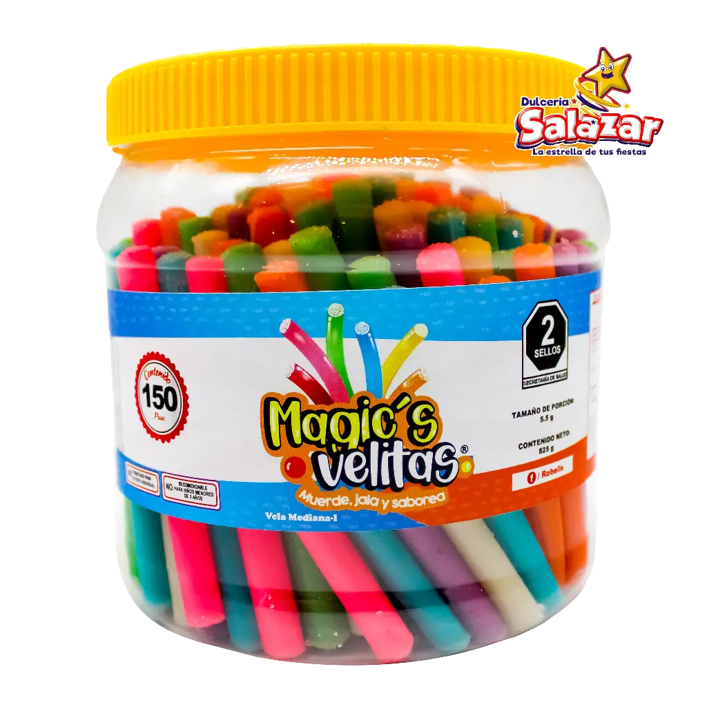 [RSY0026] GOMA VELA MEDIANA LECHE ROBELIS -E.825GR "C/10/150"