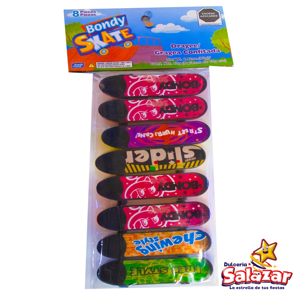 [BON0322] GRAGEA CONFITADA BONDY SKATE -B.80G- "C/30/8"