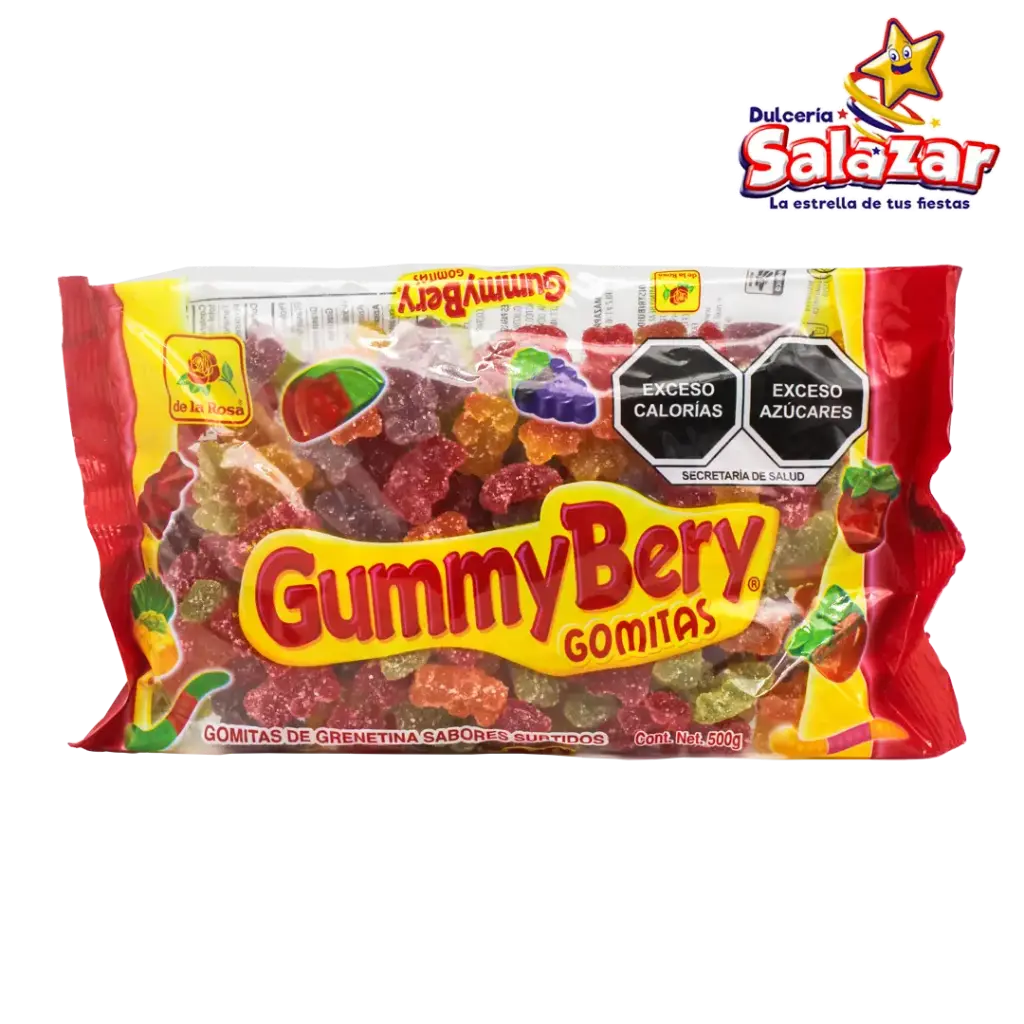 [ROS0214] GUMMY BERY OSO ACIDULADO DLR -B.500GR- "C/16/1"