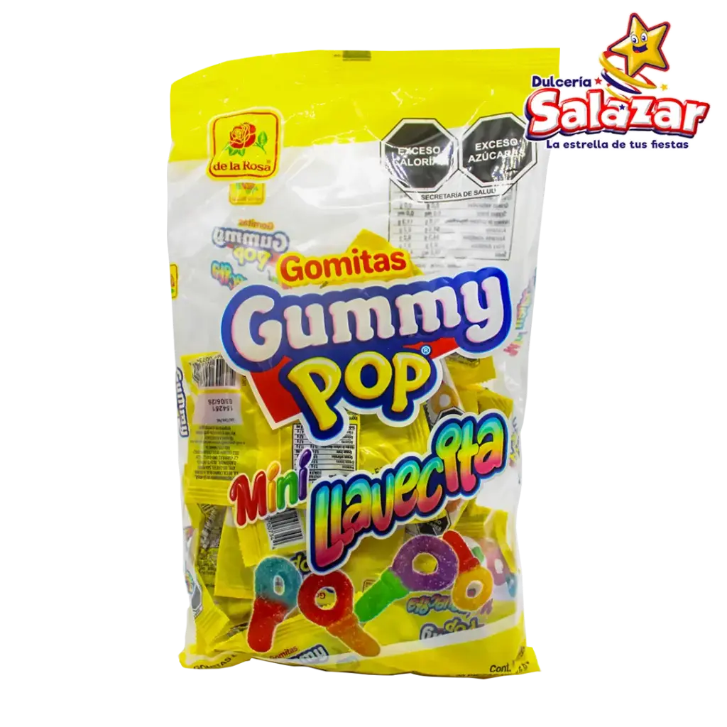 [ROS0046] GOMA GUMMY POP MINI LLAVECITA 15 GRS DLR -B.300G- "C/24/20"