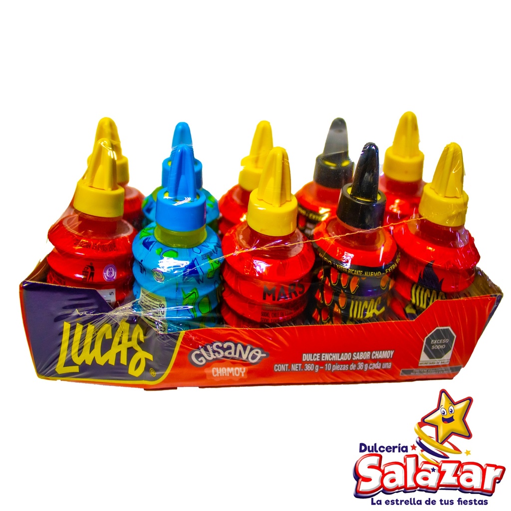 [EFF0132] GUSANO SURTIDO LUCAS -D.360G- "C/30/10"