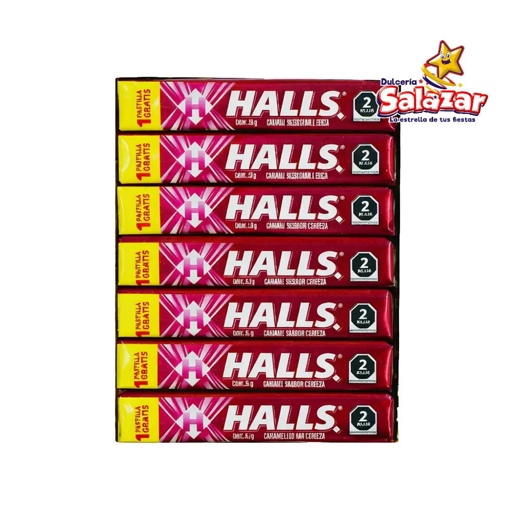 HALLS ONE SHOT CEREZA 28G -D.588GR- "C/30/21"