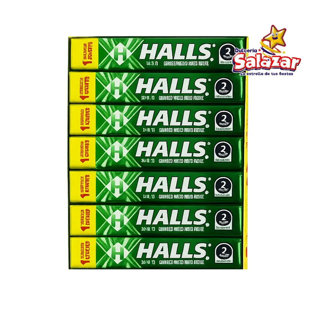 HALLS ONE SHOT YERBABUENA 28G -D.588GR- "C/30/21"