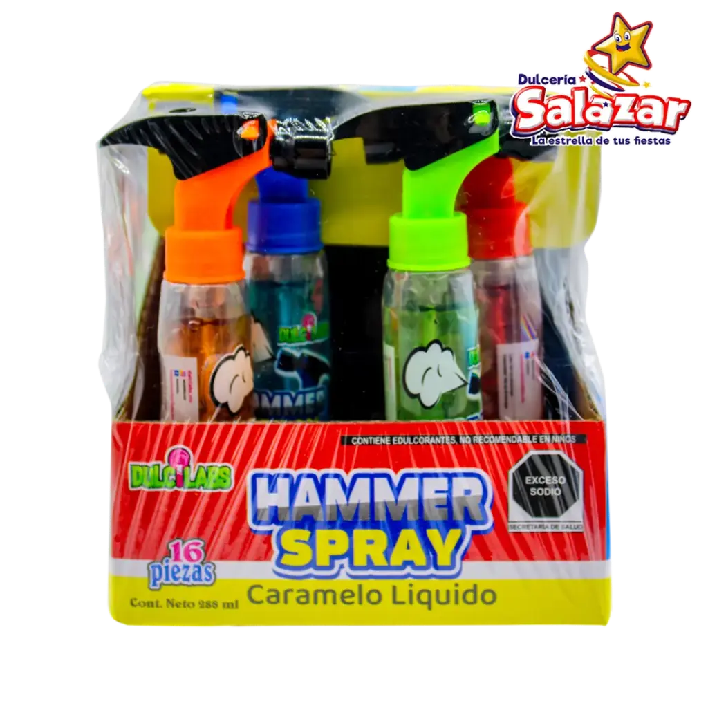 [TIN0434] GOTERO LIQUIDO HAMMER SPRAY  TINAJITA -D.16PZ - "C/30/16"