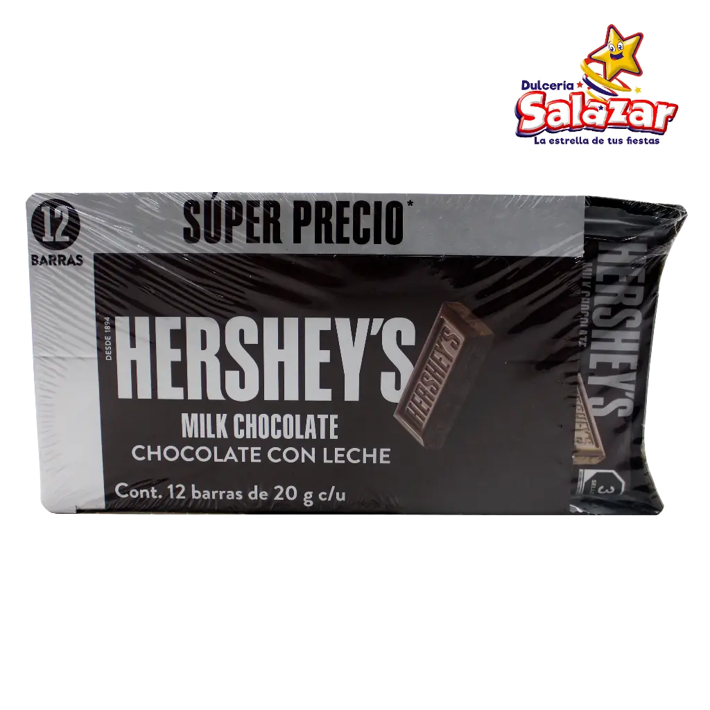 HERSHEY BARRA LECHE MILK -D.240G- " C/12/12"