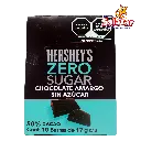 HERSHEY BARRA ZERO CHOCOLATE AMARGO -D.170G- "C/6/10"