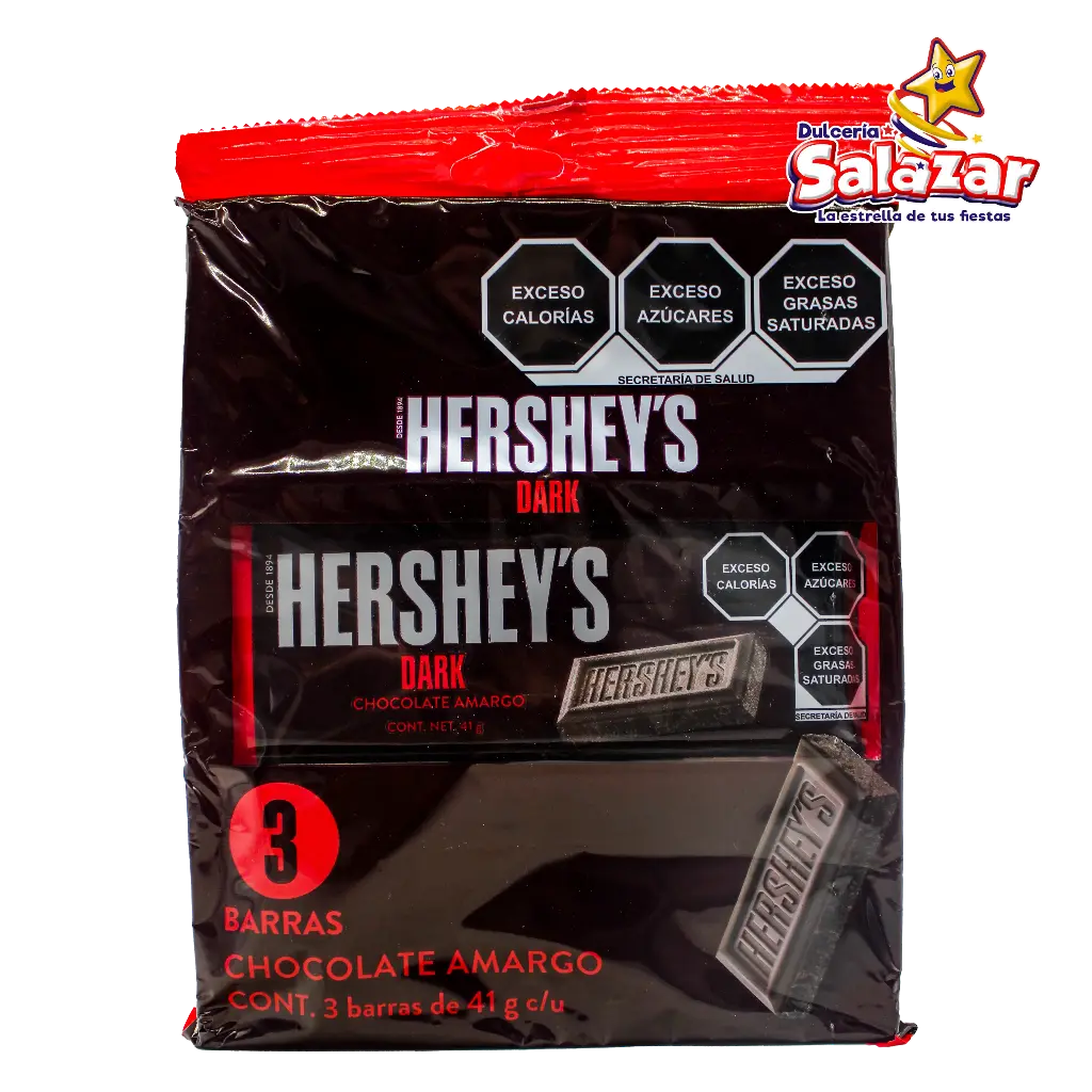 [HER0098] HERSHEY BARRA AMARGO SPECIAL DARK 3 PACK -B.123G- "C/12/3"