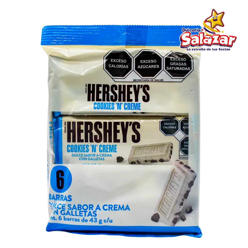 HERSHEY BARRA COOKIES'N CREME -B.258G-"C/12/6"