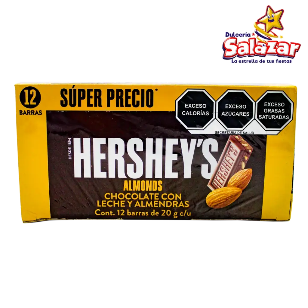 HERSHEYS BARRA ALMENDRA CHICA -D.240G- "C/12/12"