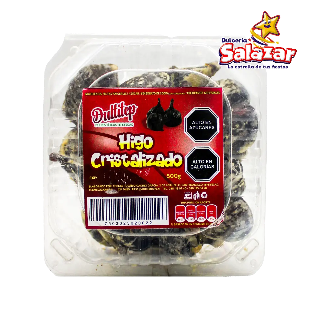 [DUL0008] HIGO CRISTALIZADO DULTITEP -E.500G- "C/18/1"