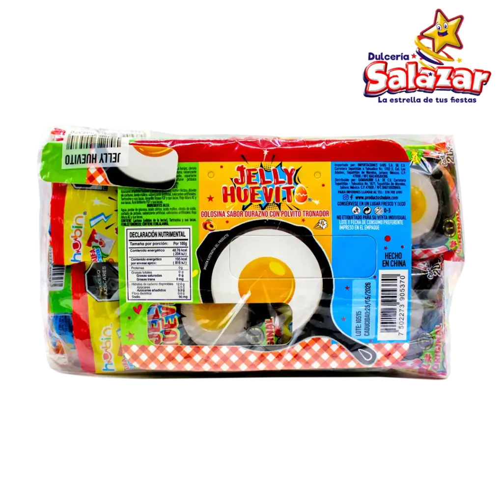 [HUB0006] HUEVITO  JELLY  20GR HUBIN TIRA -T-400GR-"C/12/20"