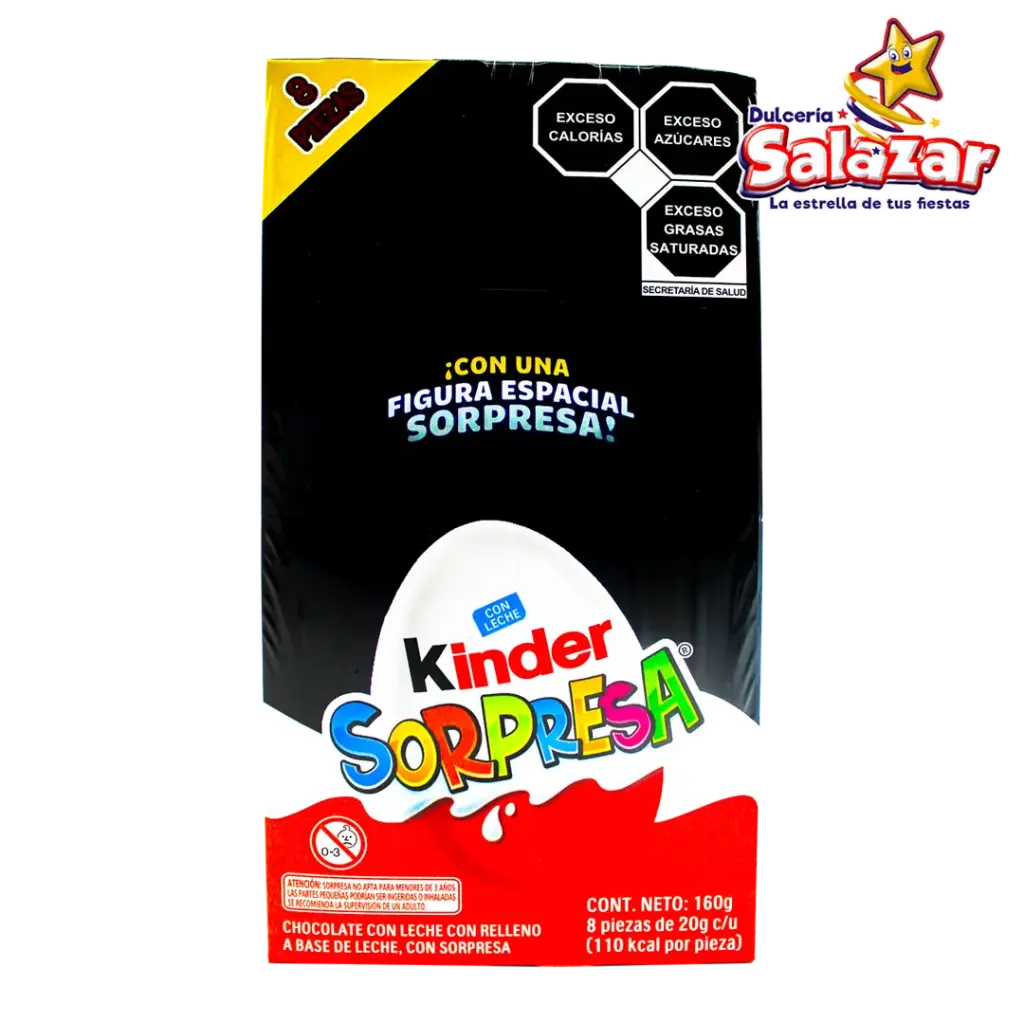 [FER0043] HUEVITO KINDER SORPRESA T8 -D.160G- "C/12/8"