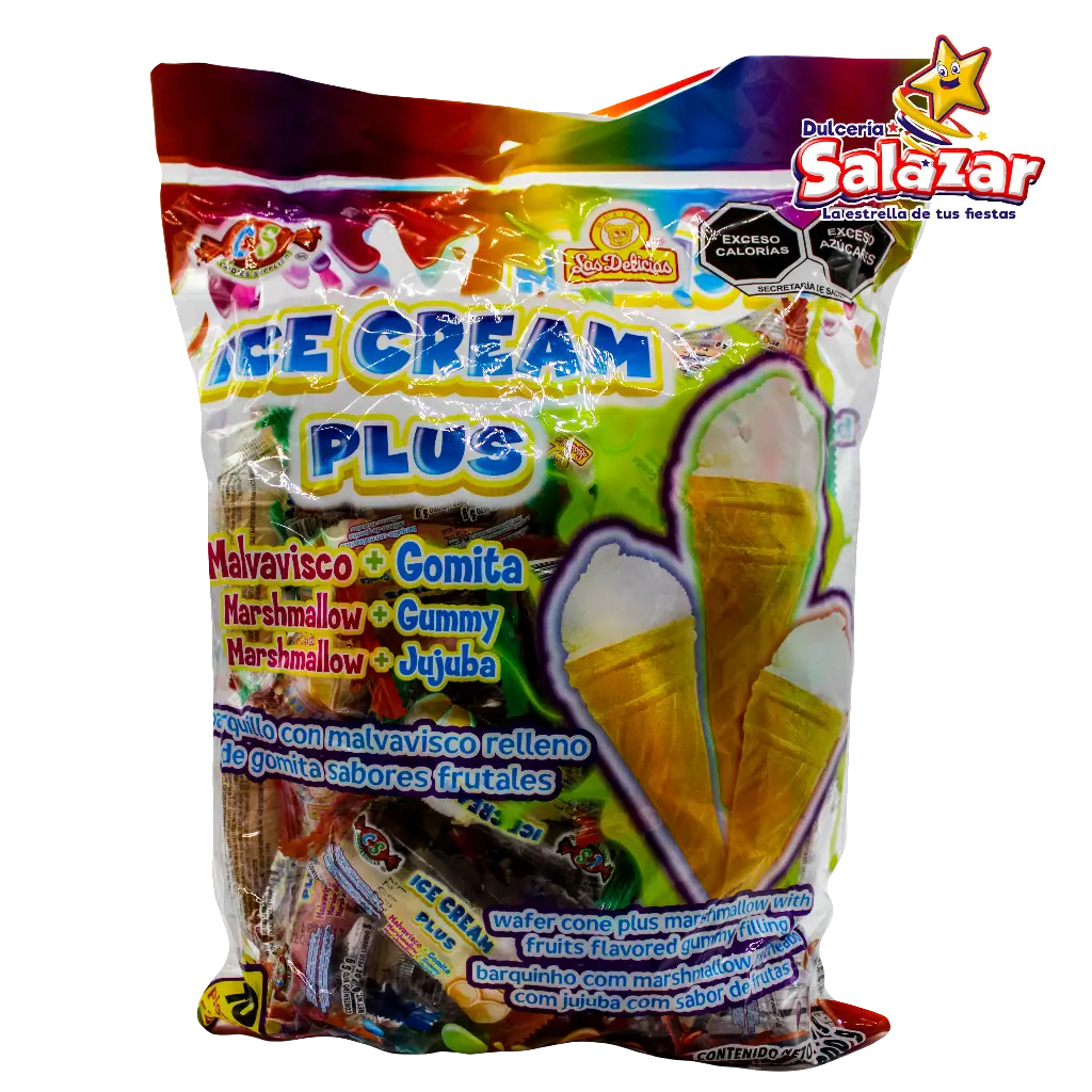 [DEL0111] ICE CREAM PLUS BARQUILLO LAS DELICIAS -B.200G- "C/12/40"