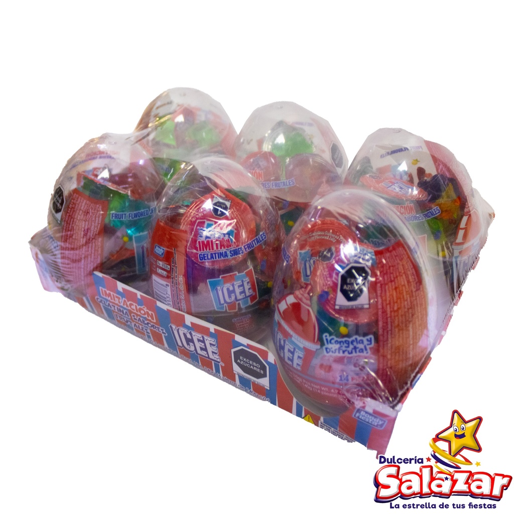 [BON0030] IMITACION GELATINA MEGA HUEVO ICEE -D.840GR- "C/12/6"