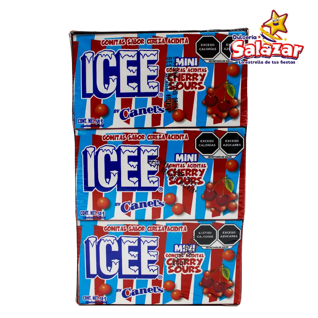 [CAN0102] JELLY BEANS CEREZA ICEE MINI CANELS -D.450G- "C/24/9"