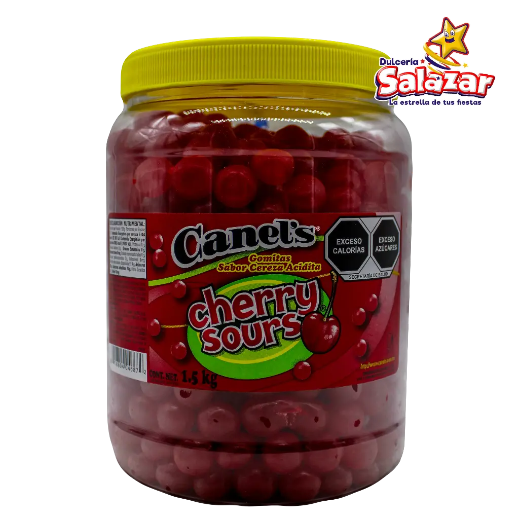 JELLY BEANS CHERRY SOUR CANELS -V.1.5KG- "C/8/1"