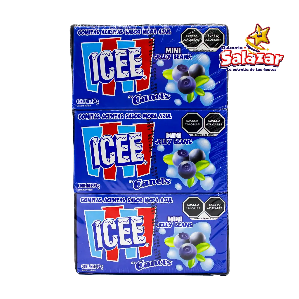 [CAN0030] JELLY BEANS ICEE MORA AZUL CANELS -D.450G- "C/24/9"