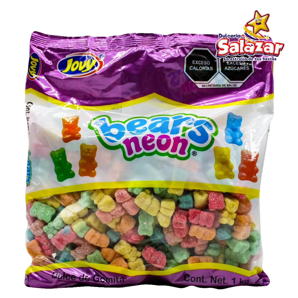 [JOV0010] JOVY GOMA BEARS NEON (OSO) -B.1KG- "C/10/1"