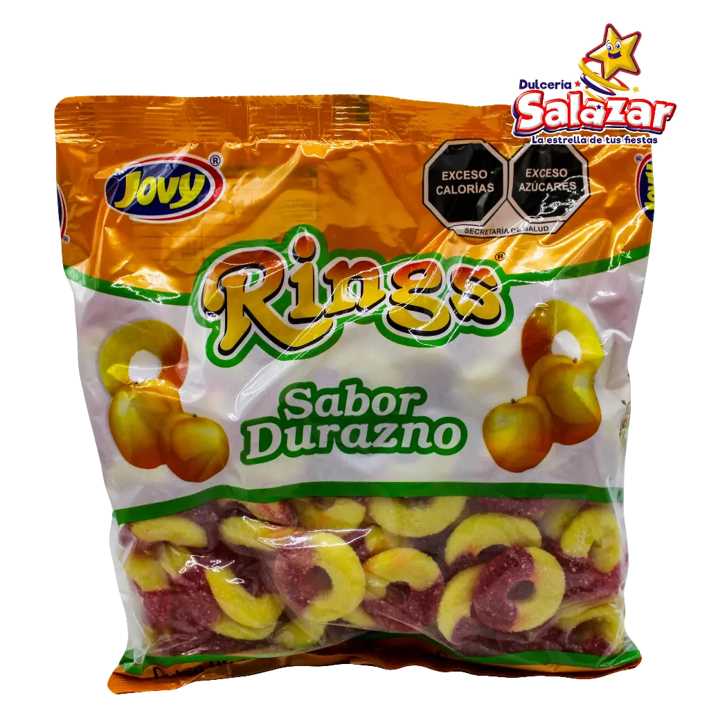 JOVY RINGS AROS DE DURAZNO -B.1KG- "C/10/1"