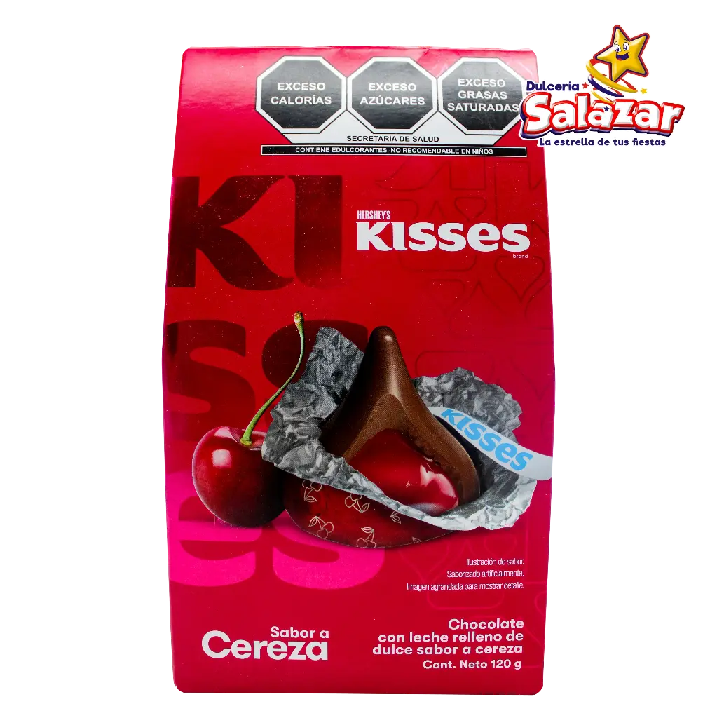 [HER0139] KISSES CEREZA AMERICANA HERSHEYS -D.120G- "C/6/1"