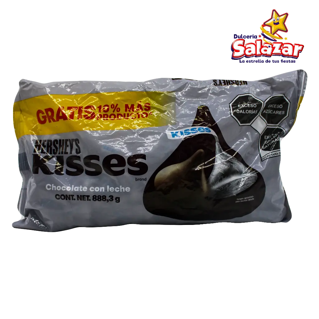 [HER0037] KISSES NORMAL PLATEADO HERSHEYS -B.807.5G.- "C/5/1"