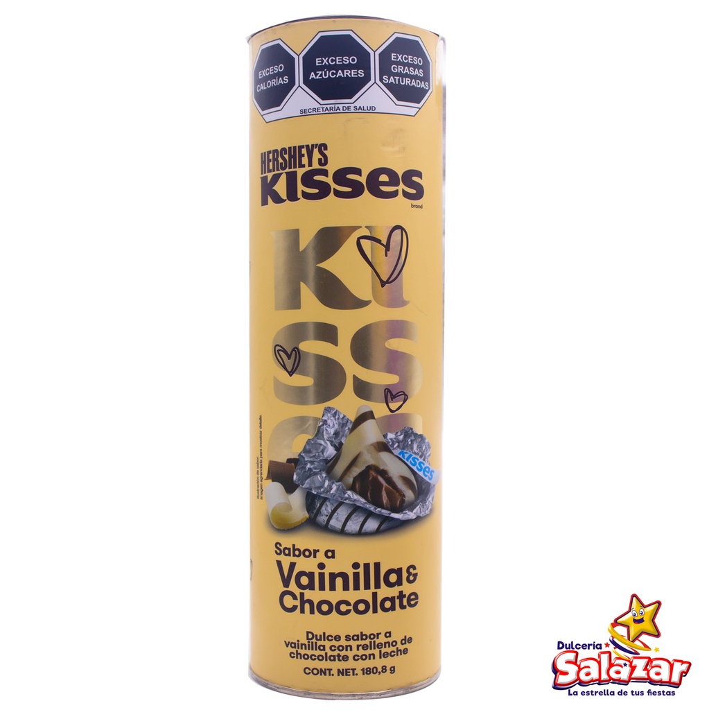 [HER0329] KISSES TUBO VAINILLA Y CHOCOLATE -D.180.8G- "C/12/1"