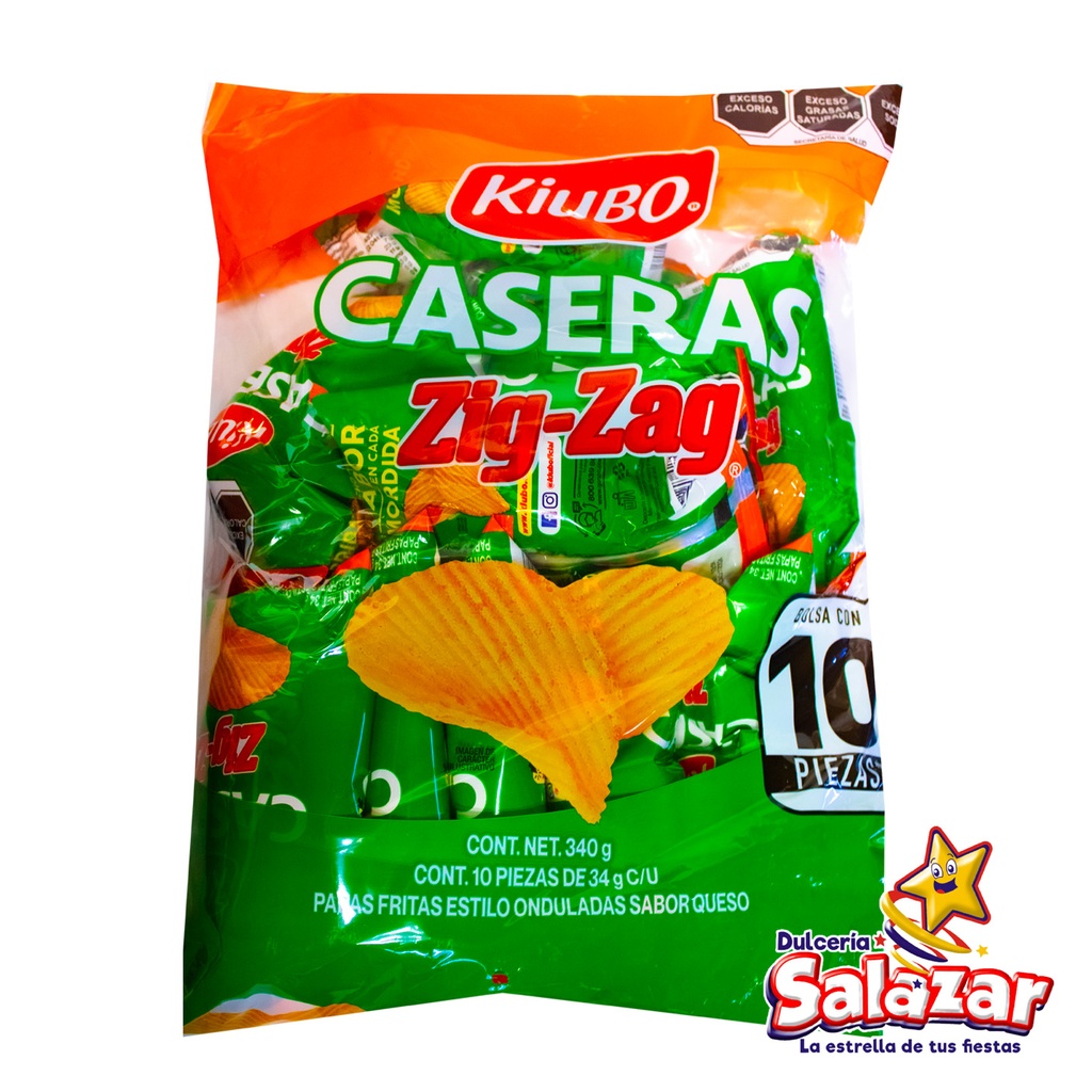 KIUBO PAPAS CASERAS ZIG-ZAG -B.340G- "C/10/10"