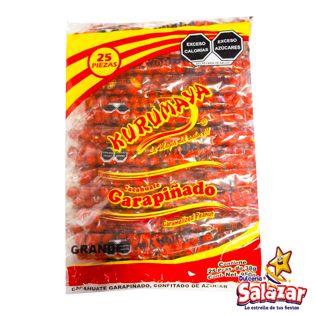 [KUR0014] KURUMAYA GARAPIÑADO TUBO GRANDE -B.950G- "C/20/25"