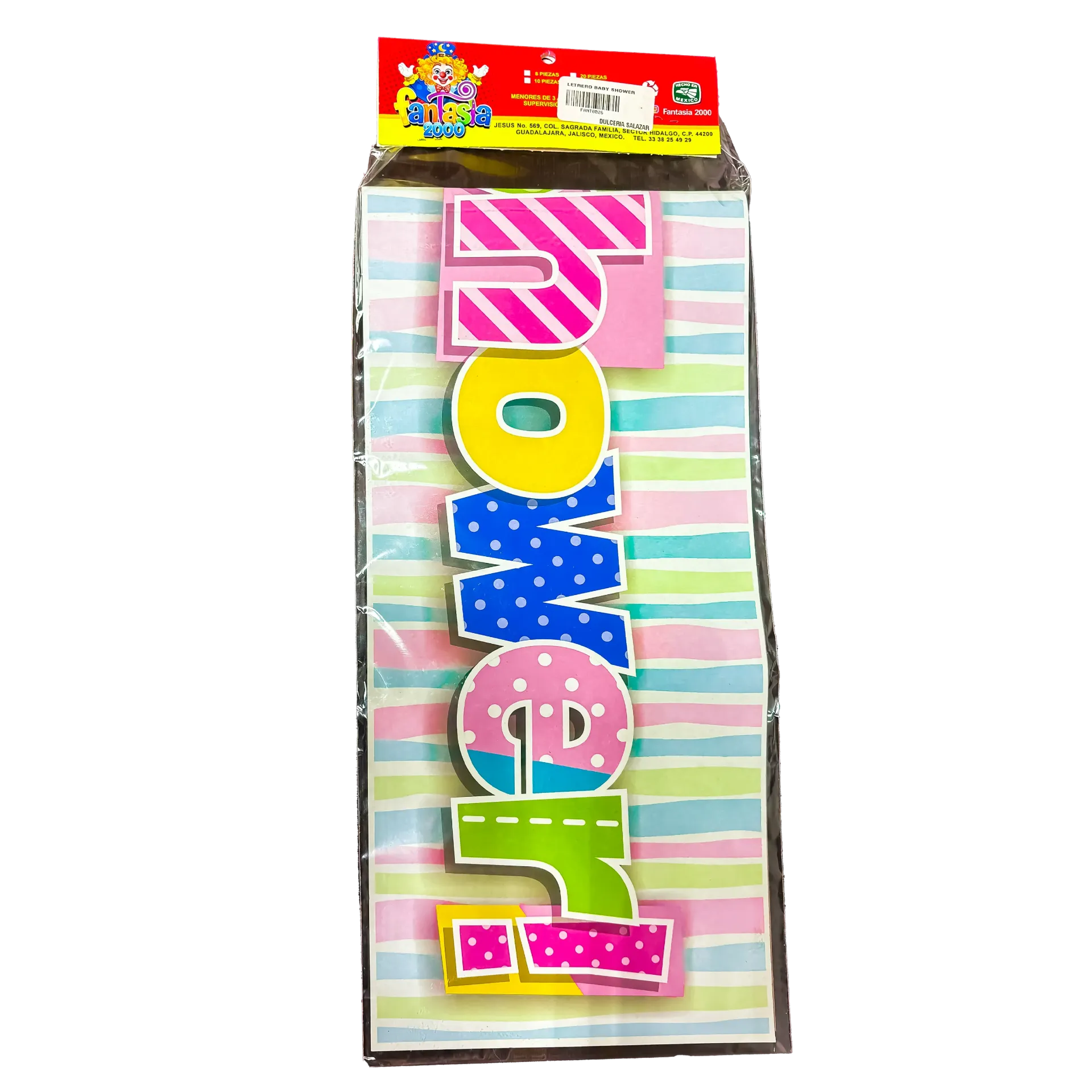 LETRERO BABY SHOWER FANTASIA -B.1PZA- "C/1/1"