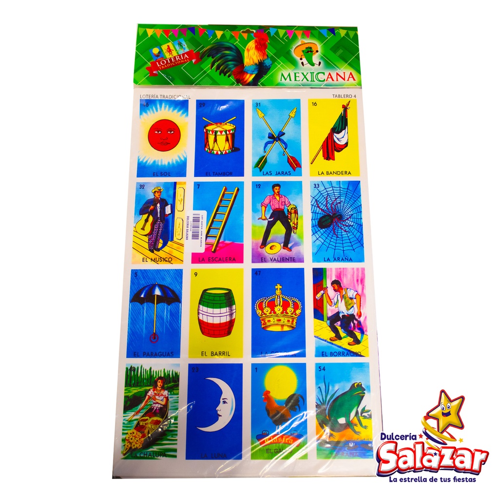 LOTERIA SUPER JUMBO 4 CARTAS -D.4PZA- "C/100/1"