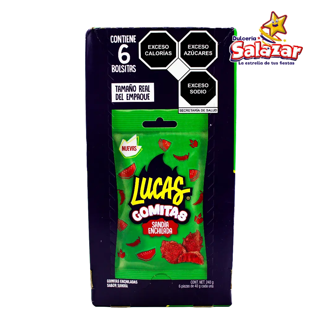 [EFF0225] LUCAS GOMITAS SANDIA ENCHILADA 40GR -D.240G- "C/12/6"