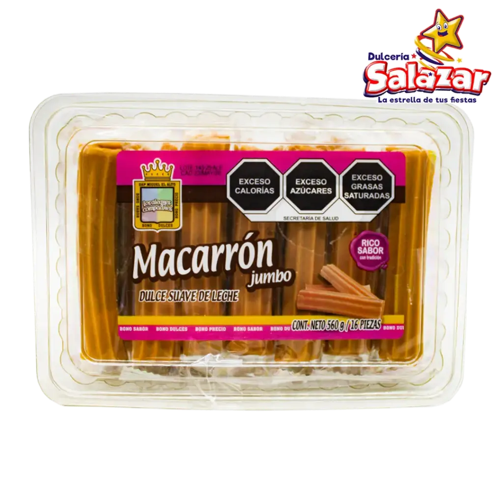 MACARRON JUMBO ALEGRES COMPRADRES PROVID -E.560G- "C/12/16"