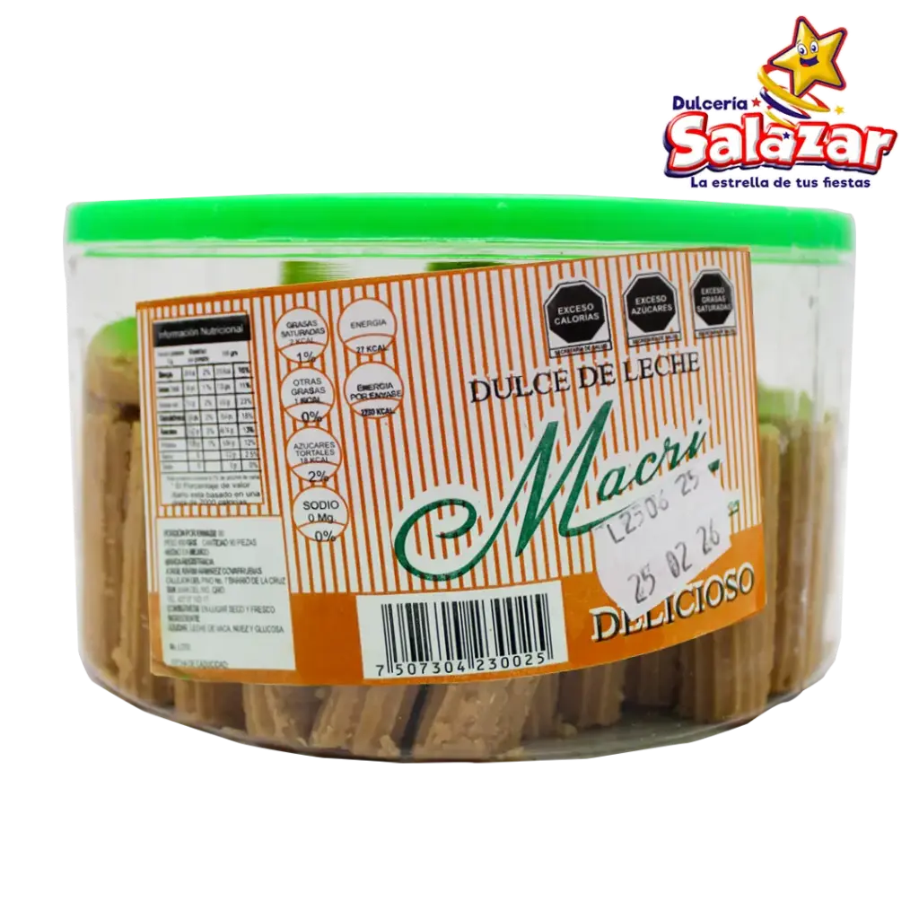 [MAC0001] MACRIÑON JAMONCILLO DE LECHE -E.900G- "C/18/90"