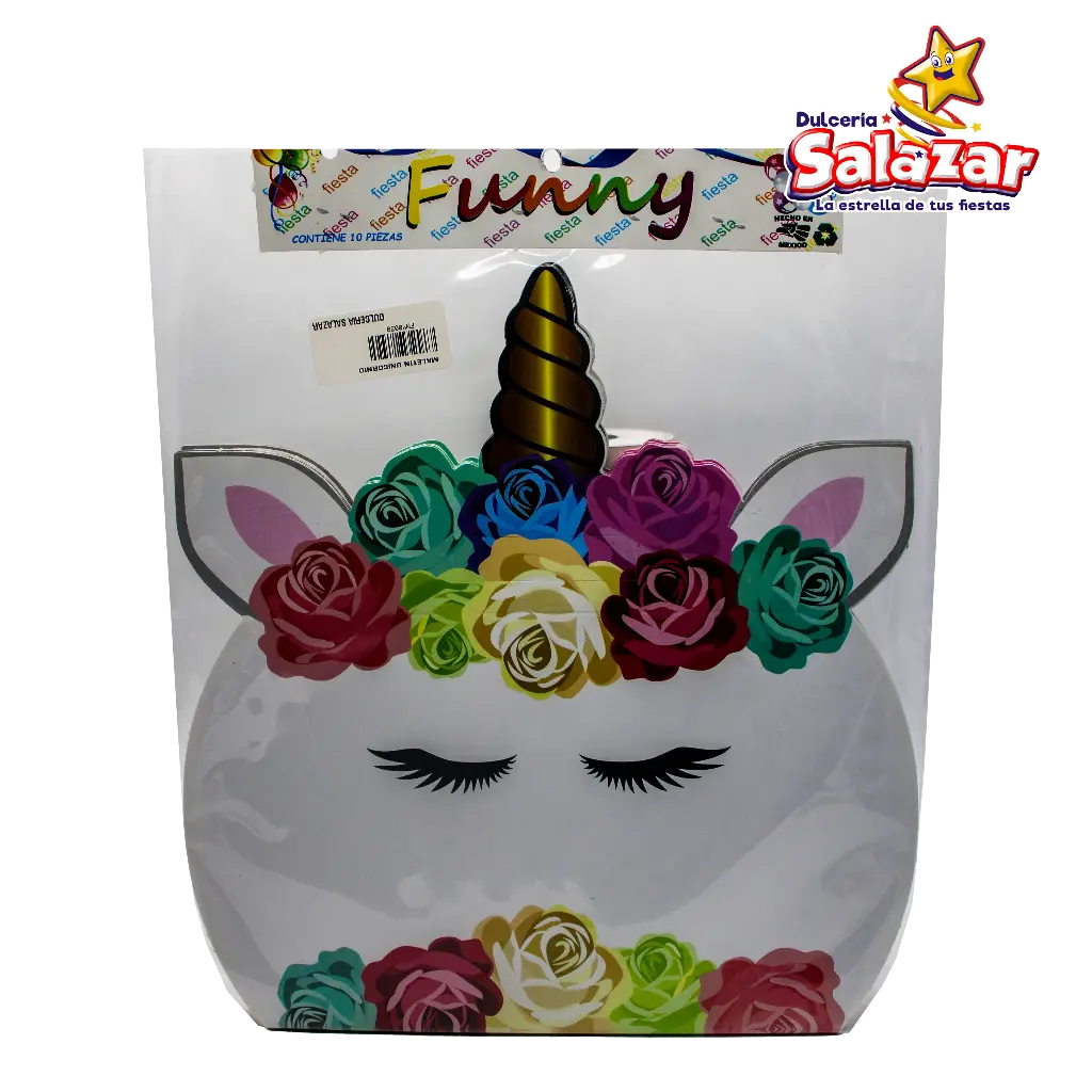 MALETIN FUNNY UNICORNIO -B.10PZA- "C/40/10"